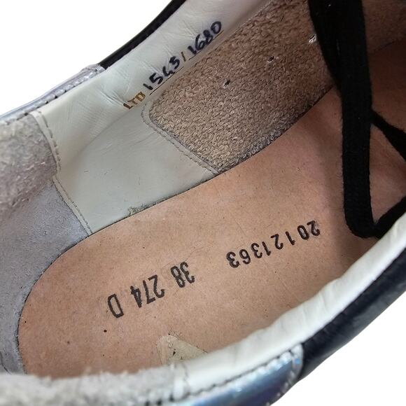 Golden Goose Superstar Nordstrom Black Leather Iridescent Star Size 38 US 8 - Picture 9 of 9